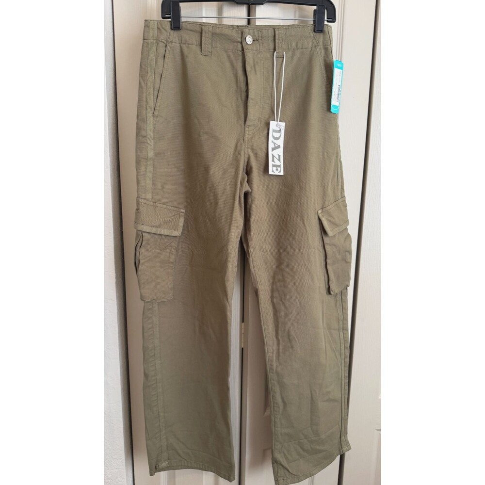 DAZE High Rise Utility Pants Sage Green Size 27  NWT